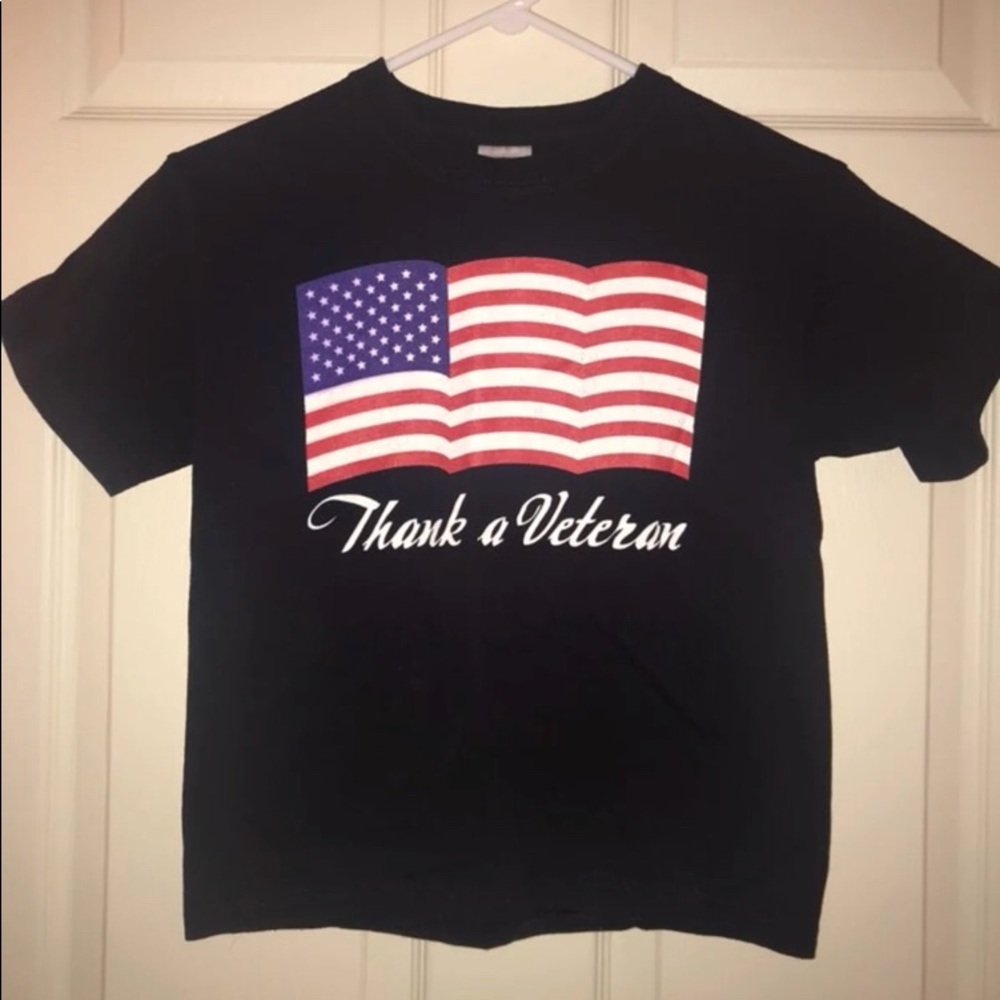 BLACK “THANK A VETERAN” TEE